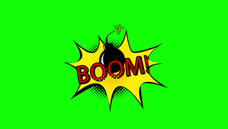 cartoon-Boom-Comic-Bubble-speech-loop-Animation-video-transparent-background-with-alpha-channel.